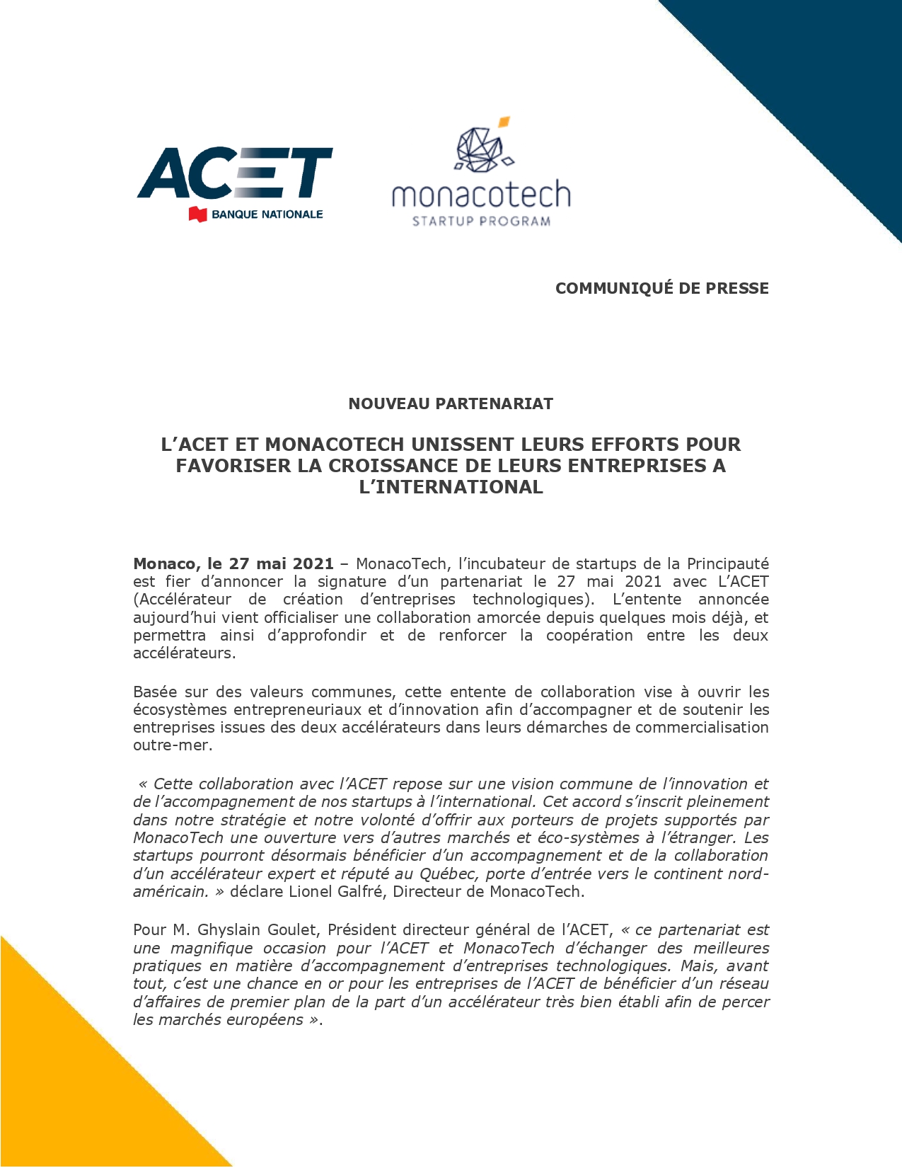 07052021 Communiqué Collaboration APPUI MonacoTech