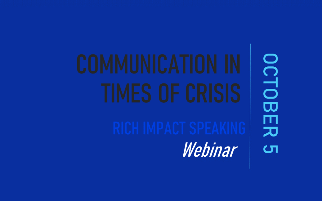 Communication in times of crisis